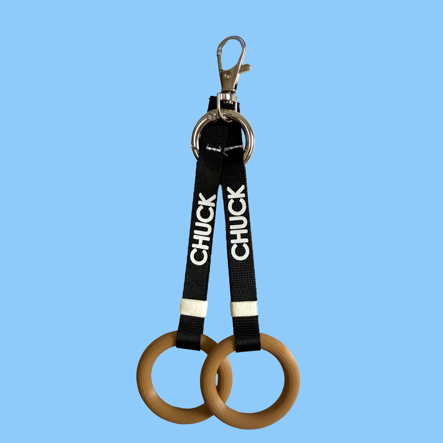 Men’s Gymnastics Rings Keychain – 3D Printed, Handmade, Personalized Gift