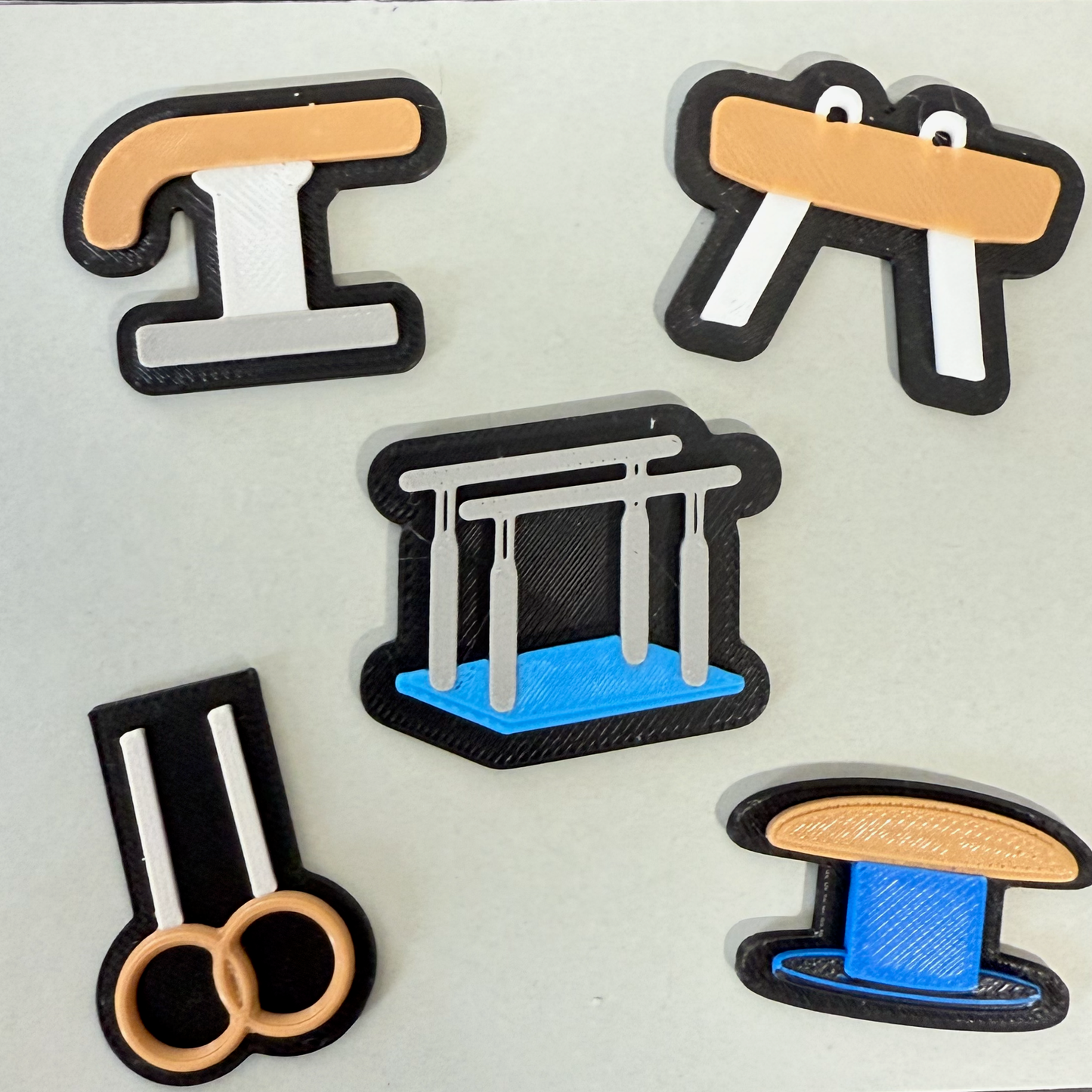 3D Printed Men’s Gymnastics Shoe Charm (Set of 5)
