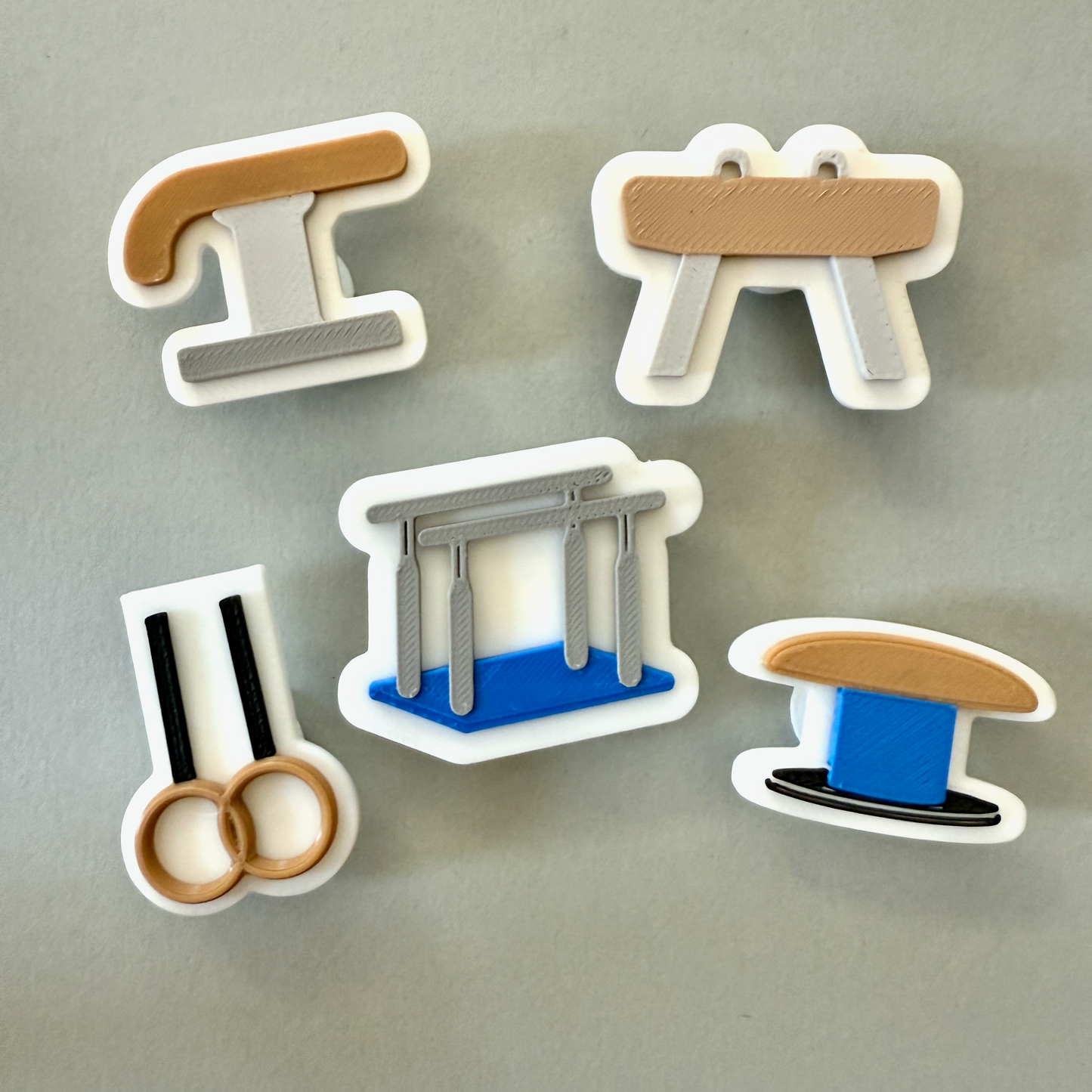3D Printed Men’s Gymnastics Shoe Charm (Set of 5)