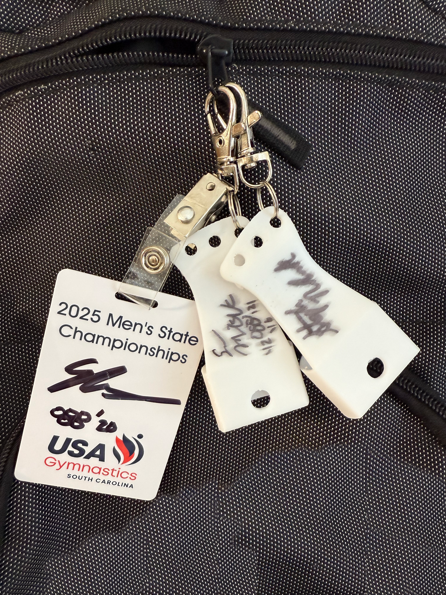 Mens Gymnastics High Bar Grip Key Chain